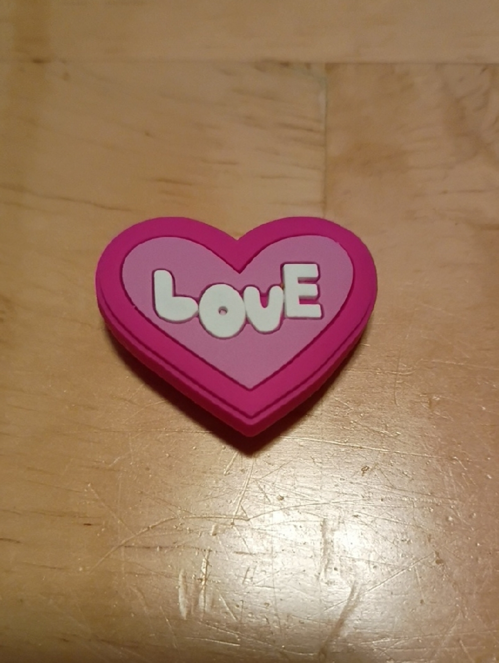 10 for $10 Jibbitz Croc Charms - Pink LOVE Heart 2 - New Shoe Charms